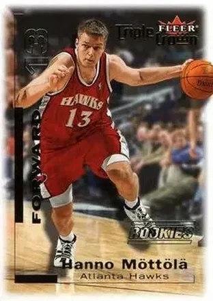 2000-01 Fleer Triple Crown #19 - Hanno Mottola - Atlanta Hawks