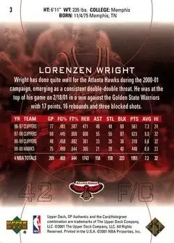 Back of Lorenzen Wright