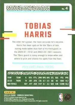 Back of Tobias Harris