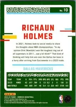Back of Richaun Holmes