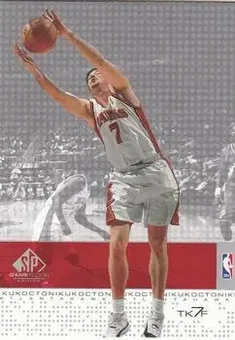 2000-01 SP Game Floor #2 - Toni Kukoc - Atlanta Hawks