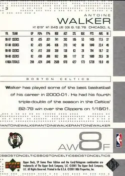 Back of Antoine Walker