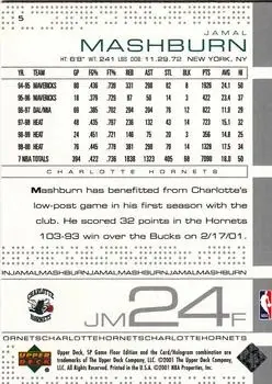 Back of Jamal Mashburn