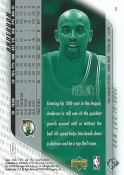 Back of Kenny Anderson