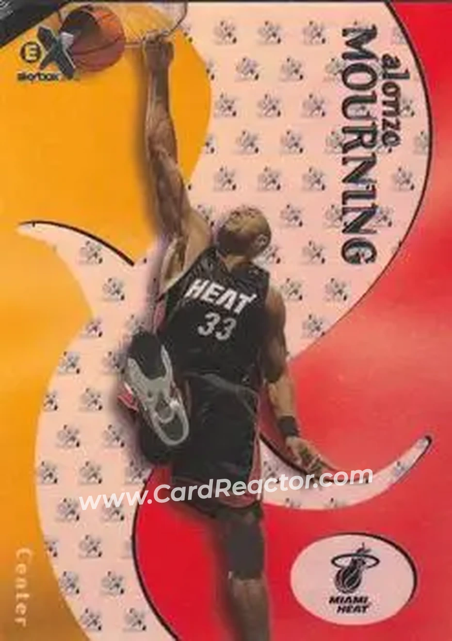 1999-00 E-X #13 - Alonzo Mourning - Miami Heat