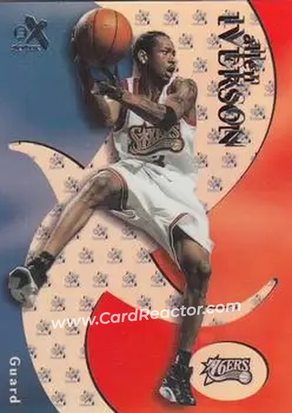 1999-00 E-X #45 - Allen Iverson - Philadelphia 76ers
