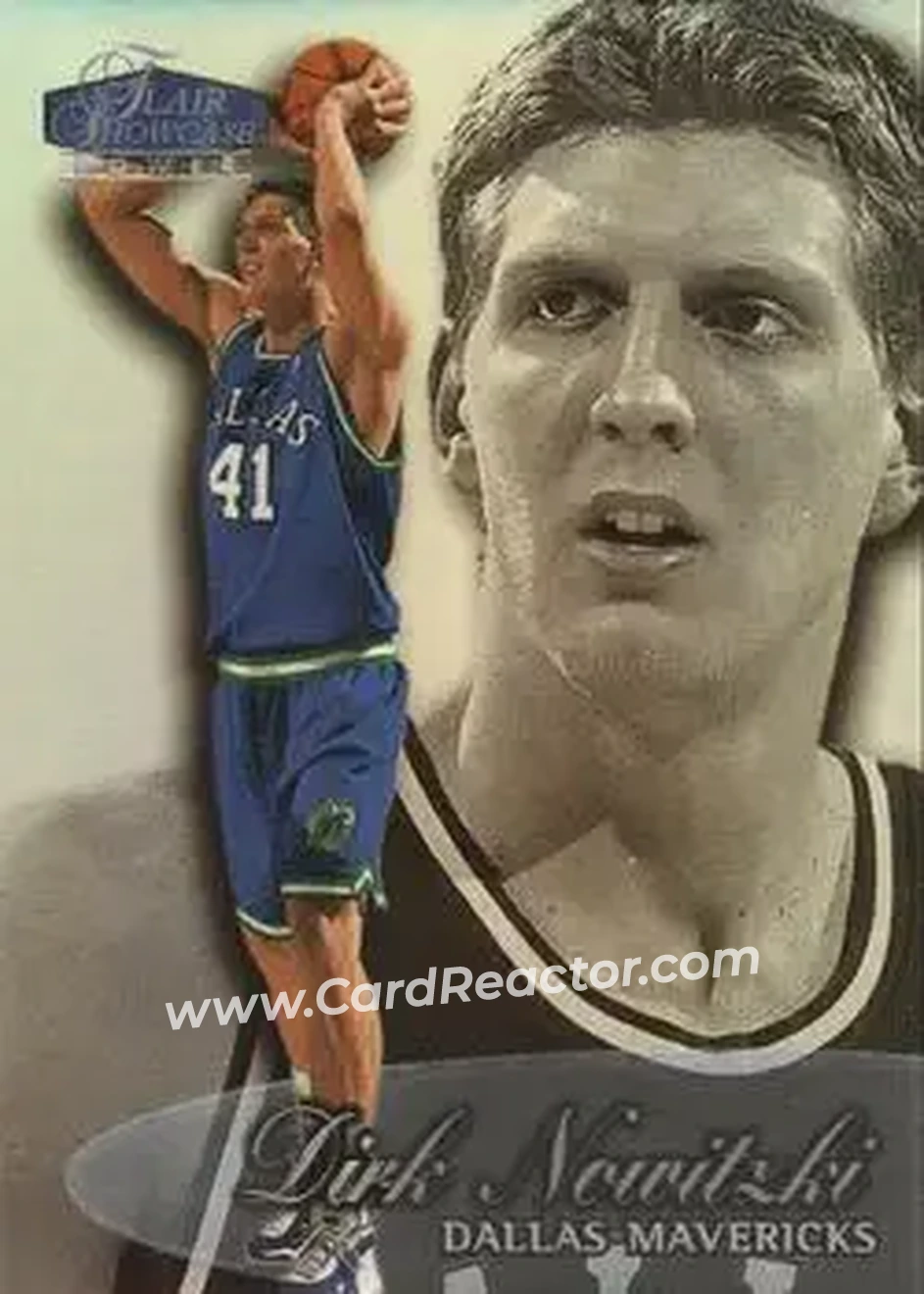 1998-99 Flair Showcase #16 - Dirk Nowitzki - Dallas Mavericks