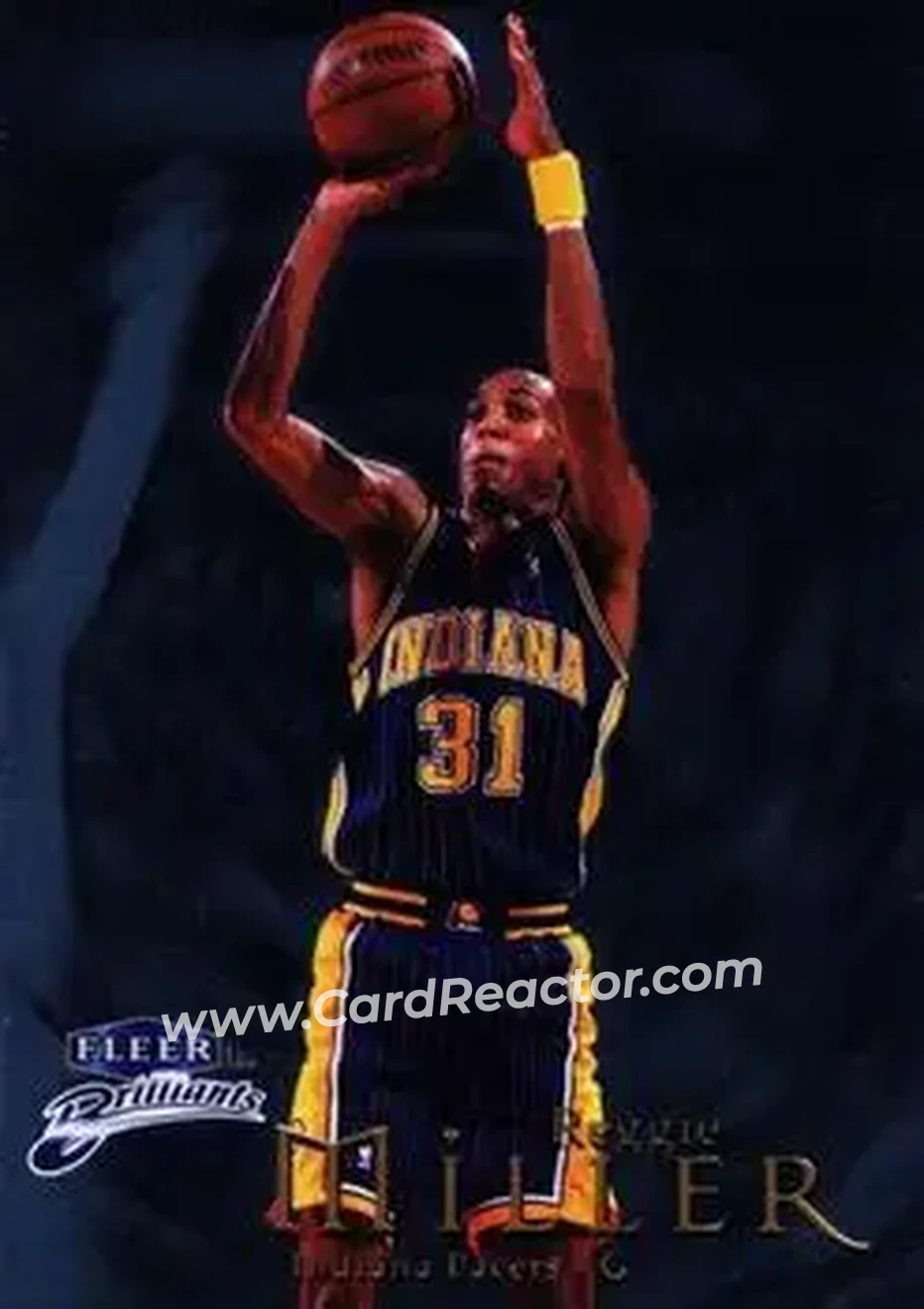 1998-99 Fleer Brilliants #22 - Reggie Miller - Indiana Pacers