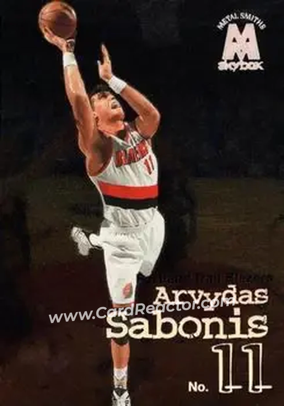1998-99 SkyBox Molten Metal #12 - Arvydas Sabonis - Portland Trail Blazers