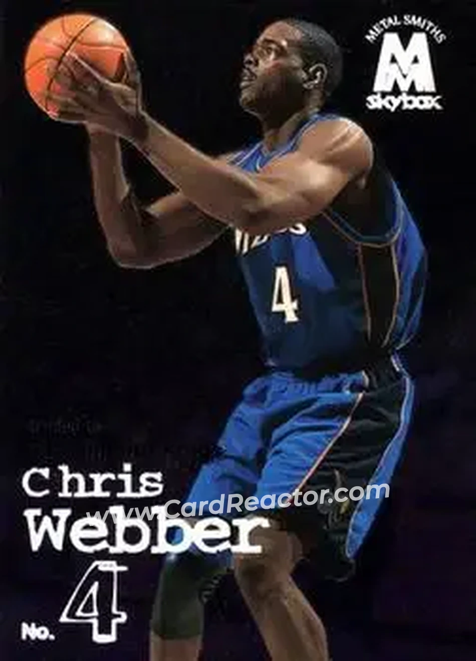 1998-99 SkyBox Molten Metal #17 - Chris Webber - Sacramento Kings