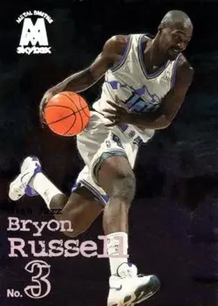 1998-99 SkyBox Molten Metal #70 - Bryon Russell - Utah Jazz