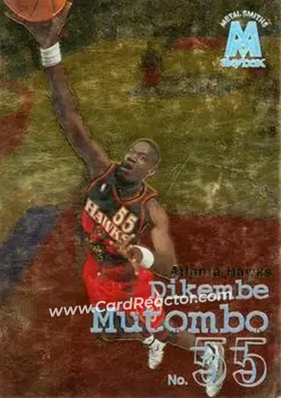 1998-99 SkyBox Molten Metal #85 - Dikembe Mutombo - Atlanta Hawks
