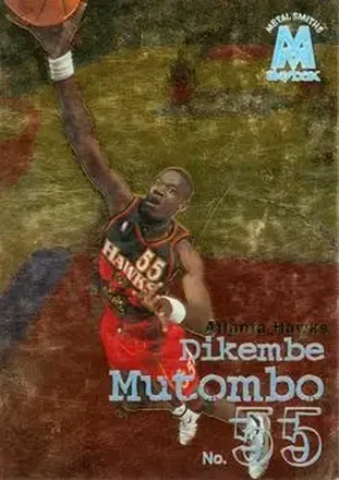 1998-99 SkyBox Molten Metal #85 - Dikembe Mutombo - Atlanta Hawks