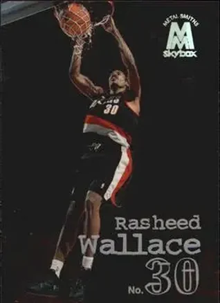 1998-99 SkyBox Molten Metal #93 - Rasheed Wallace - Portland Trail Blazers