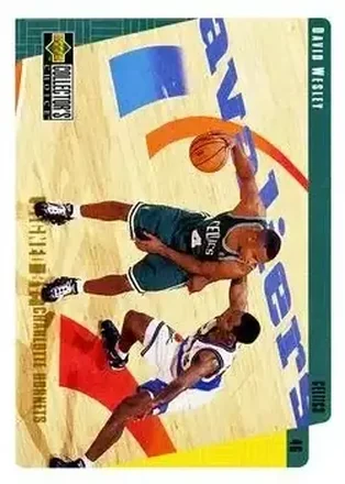 1997-98 Collector's Choice #9 - David Wesley - Charlotte Hornets