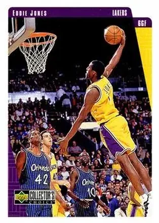 1997-98 Collector's Choice #63 - Eddie Jones - Los Angeles Lakers