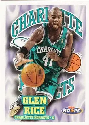 1997-98 Hoops #23 - Glen Rice - Charlotte Hornets