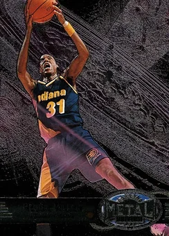 1997-98 Metal Universe #98 - Reggie Miller - Indiana Pacers