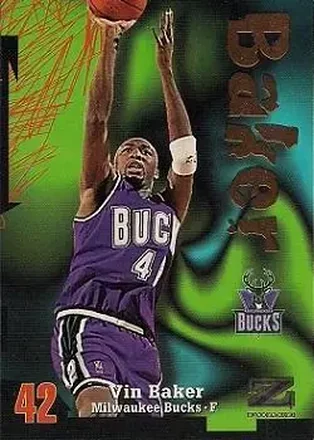 1997-98 SkyBox Z-Force #42 - Vin Baker - Milwaukee Bucks