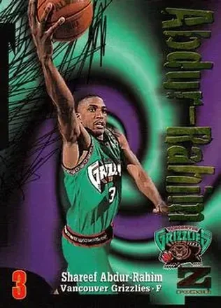 1997-98 SkyBox Z-Force #53 - Shareef Abdur-Rahim - Vancouver Grizzlies