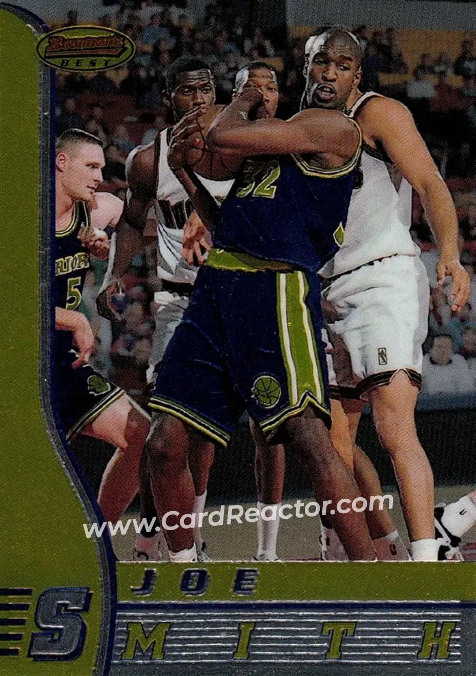 1996-97 Bowman's Best #39 - Joe Smith - Golden State Warriors - Front