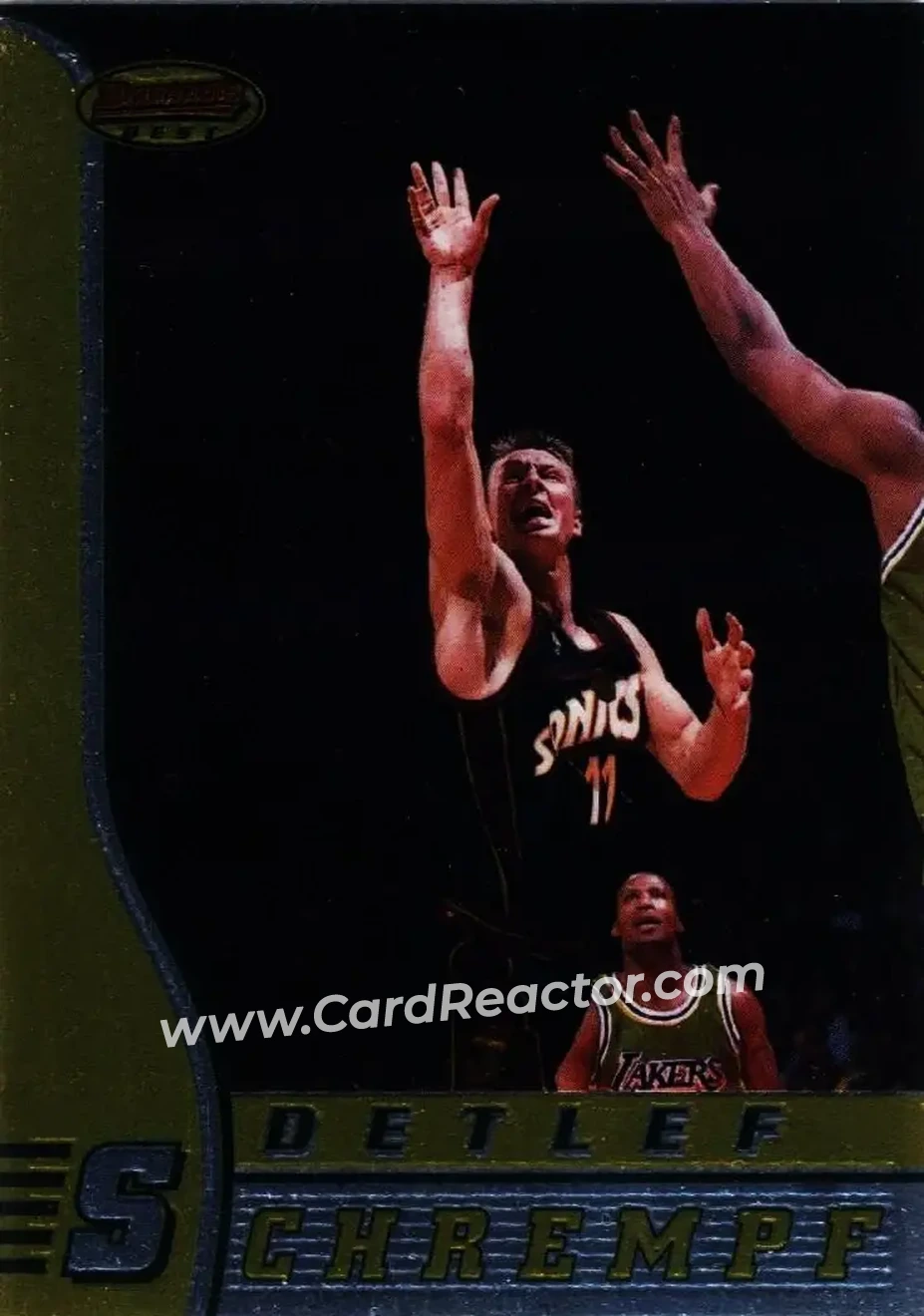 1996-97 Bowman's Best #44 - Detlef Schrempf - Seattle SuperSonics - Front