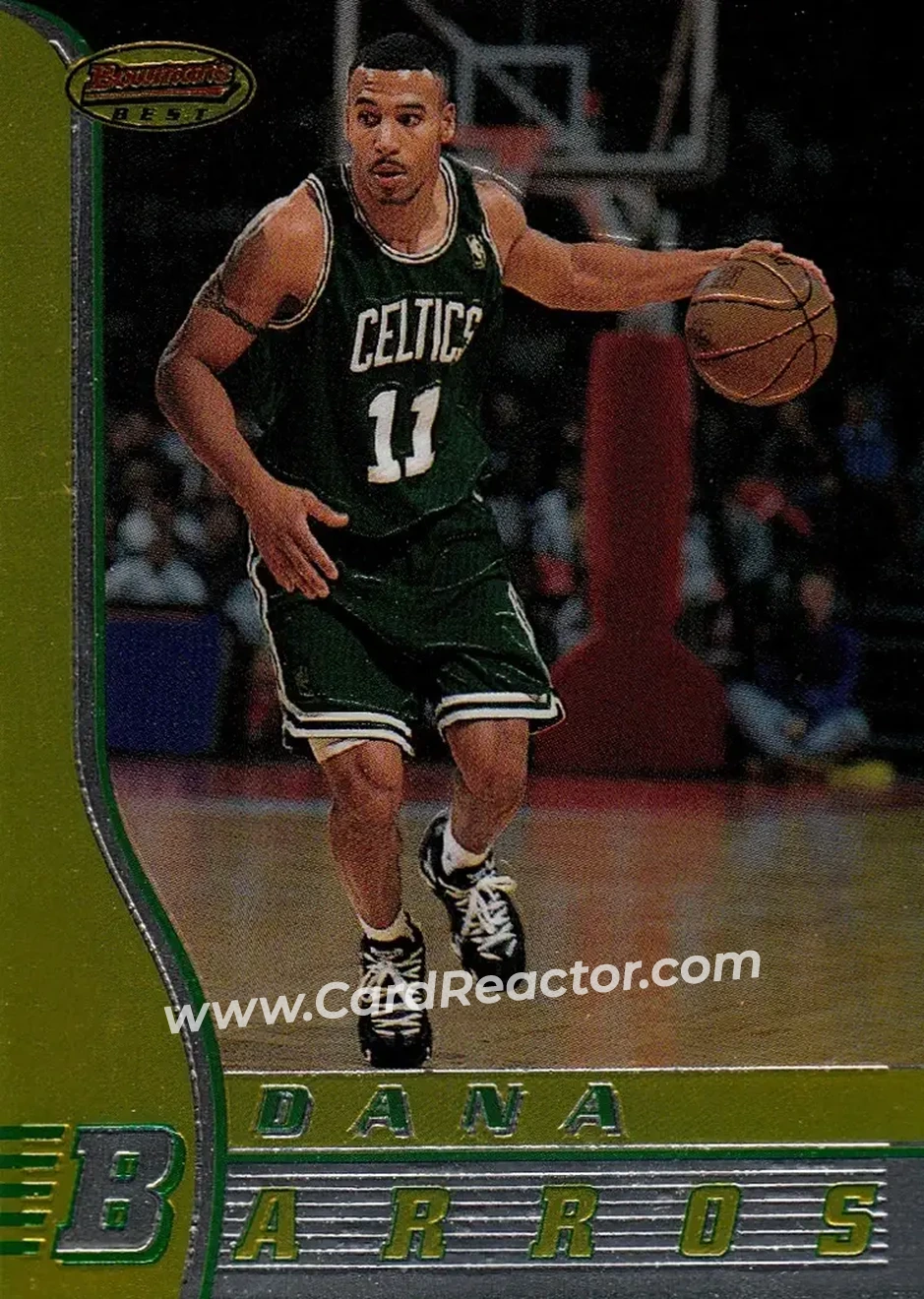 1996-97 Bowman's Best #78 - Dana Barros - Boston Celtics - Front