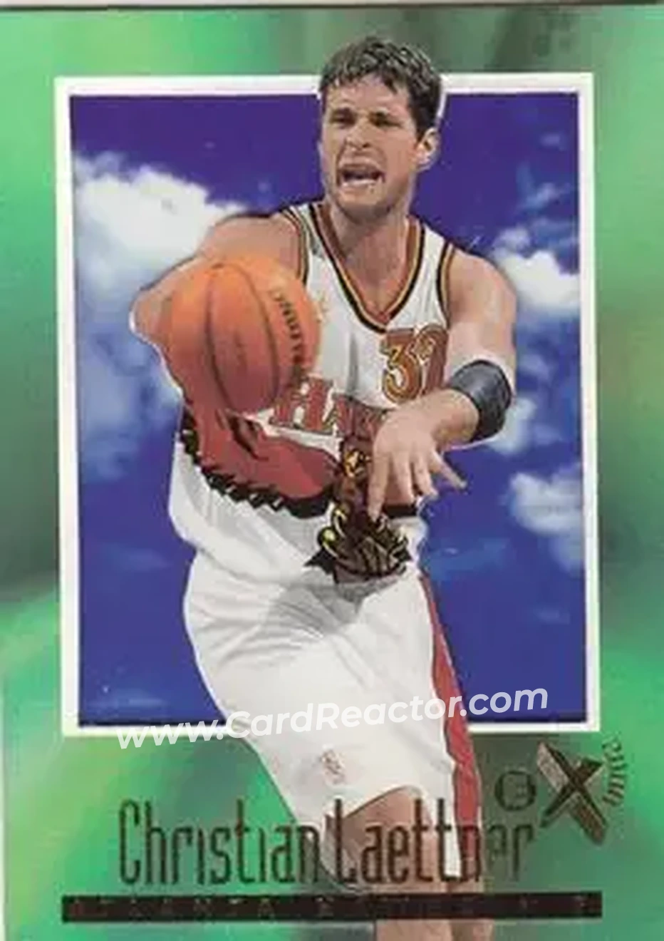 1996-97 E-X2000 #1 - Christian Laettner - Atlanta Hawks - Front