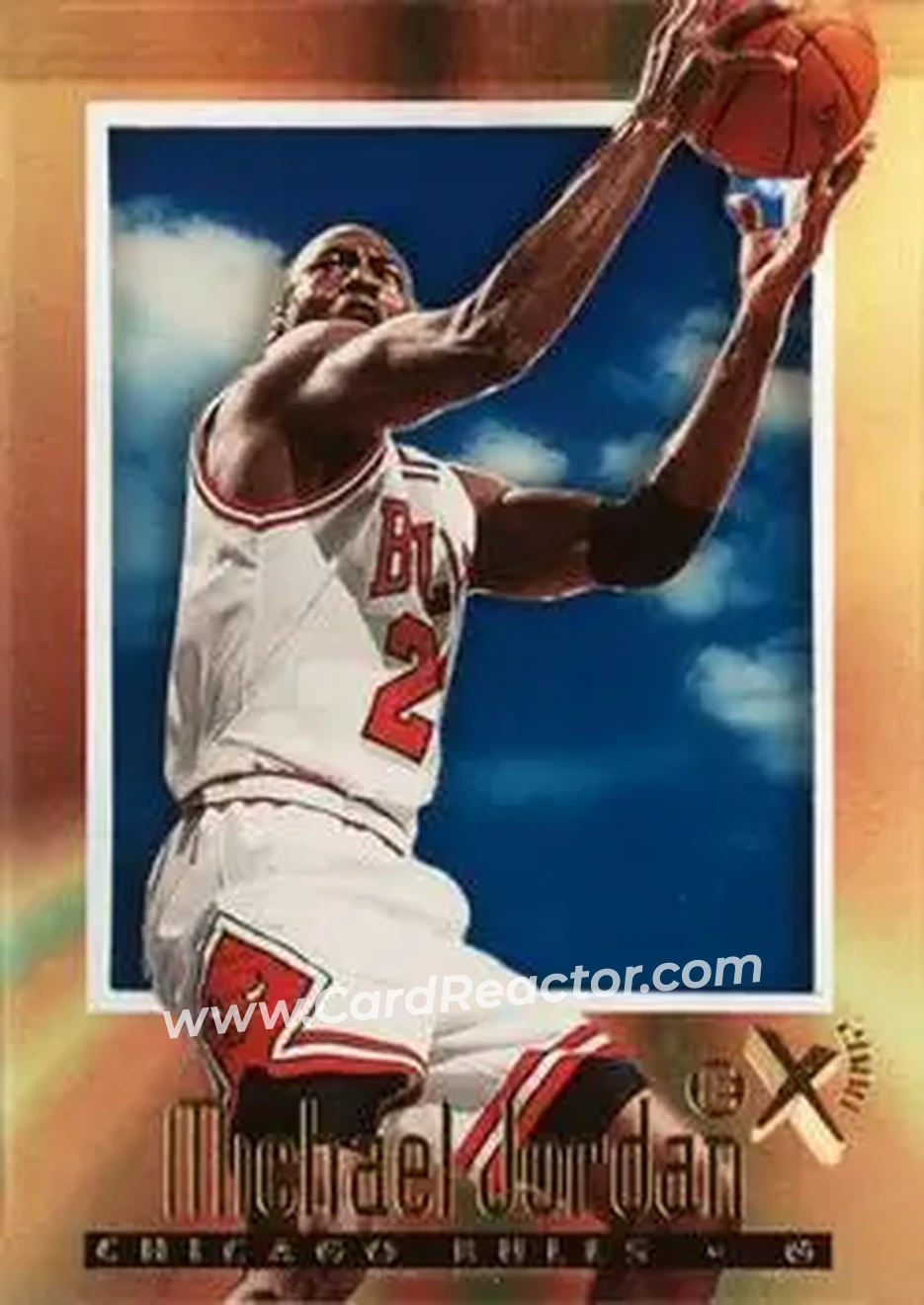 1996-97 E-X2000 #9 - Michael Jordan - Chicago Bulls - Front