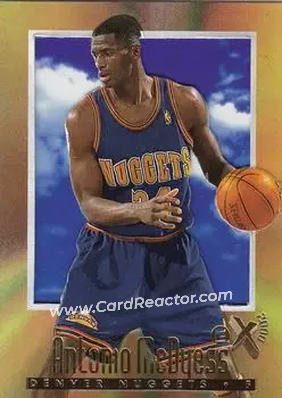 1996-97 E-X2000 #17 - Antonio McDyess - Denver Nuggets - Front