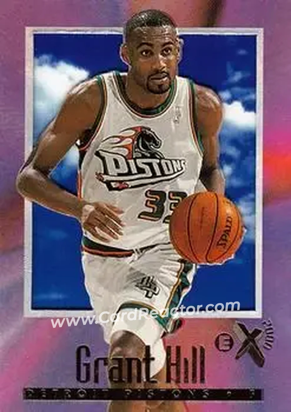 1996-97 E-X2000 #19 - Grant Hill - Detroit Pistons - Front