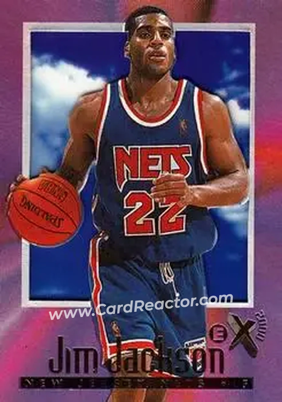 1996-97 E-X2000 #44 - Jim Jackson - New Jersey Nets - Front