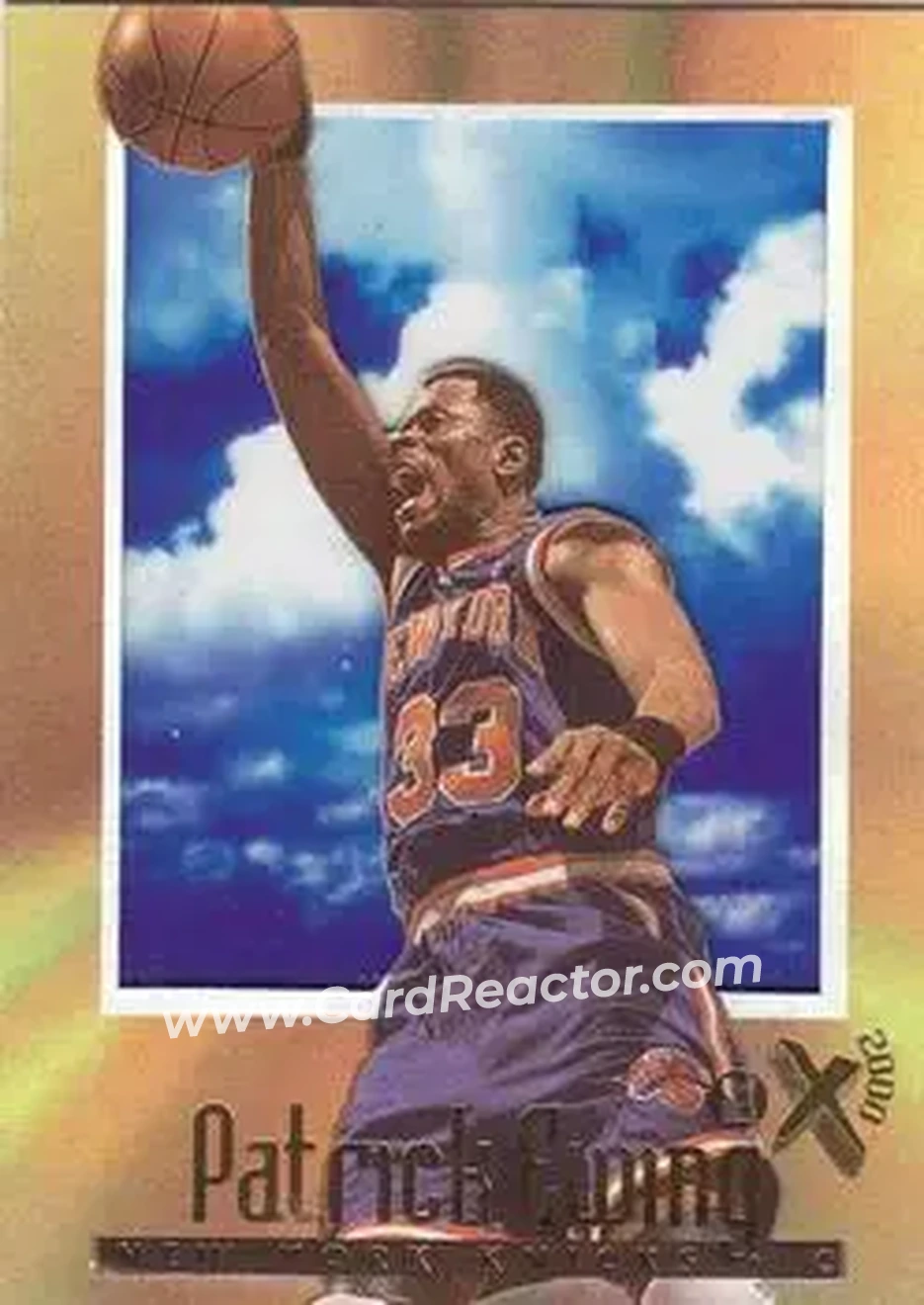1996-97 E-X2000 #46 - Patrick Ewing - New York Knicks - Front