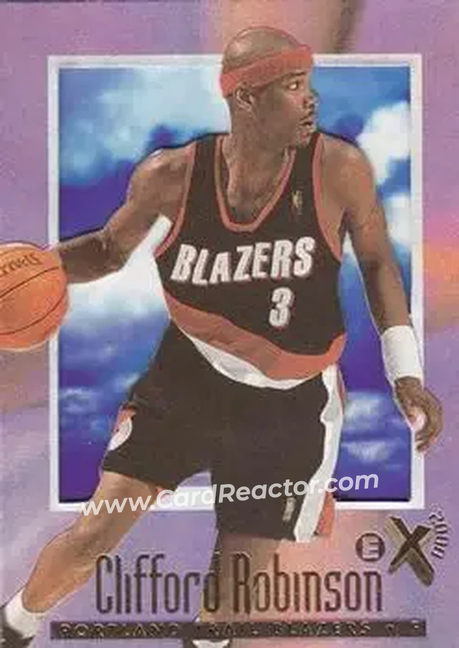 1996-97 E-X2000 #58 - Clifford Robinson - Portland Trail Blazers - Front