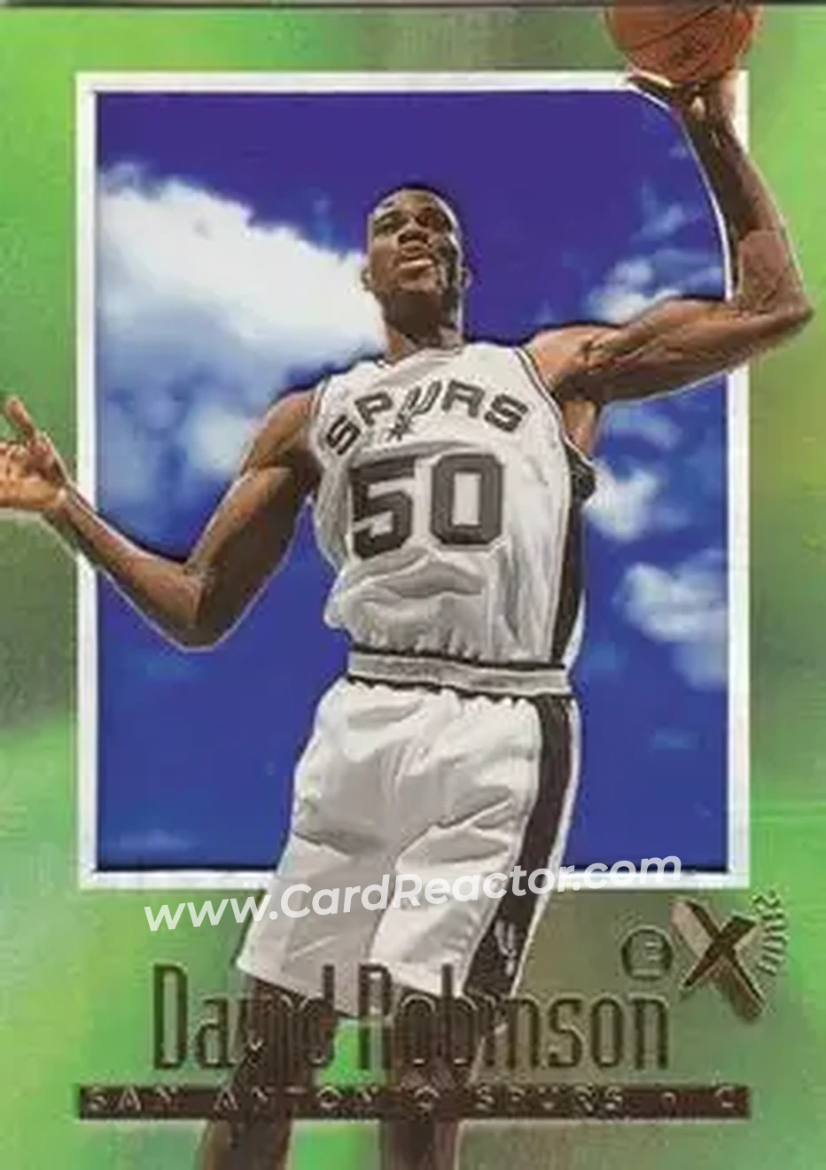 1996-97 E-X2000 #65 - David Robinson - San Antonio Spurs - Front