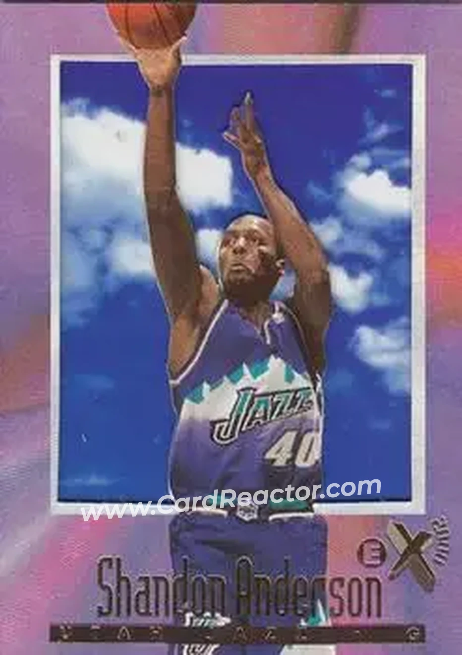 1996-97 E-X2000 #73 - Shandon Anderson - Utah Jazz - Front