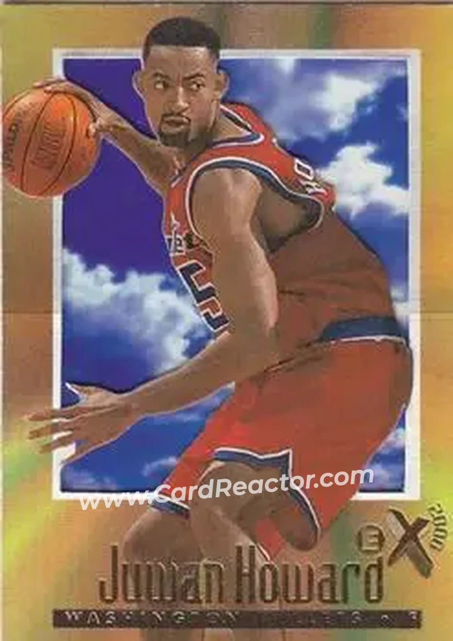 1996-97 E-X2000 #79 - Juwan Howard - Washington Bullets - Front