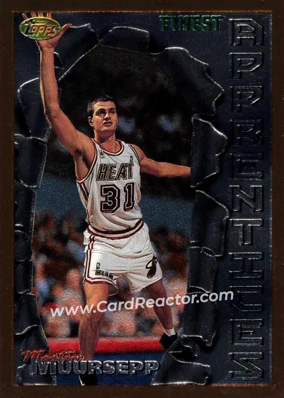 1996-97 Finest #11 - Martin Muursepp - Miami Heat - Front