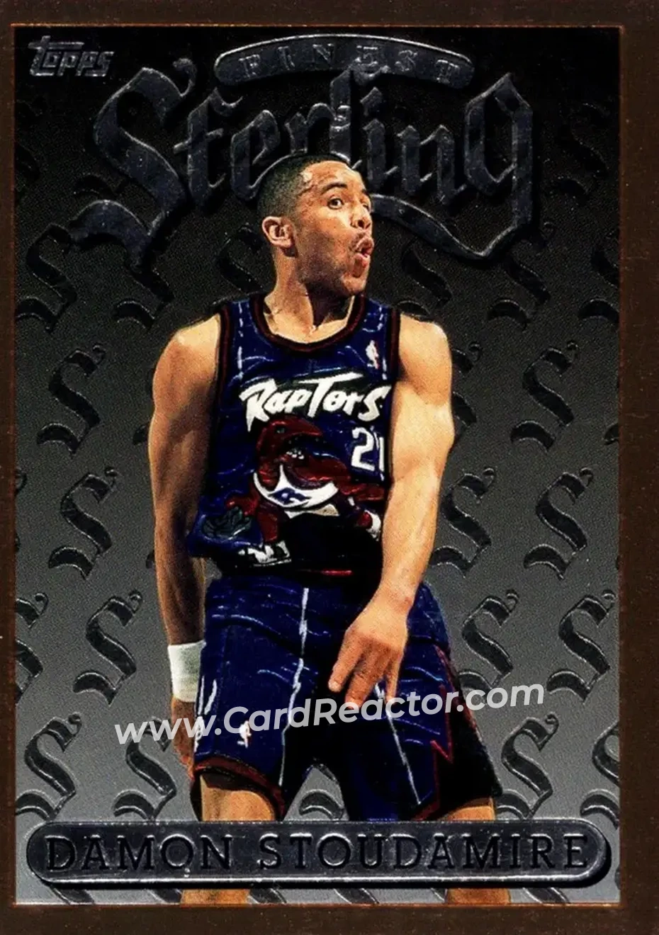 1996-97 Finest #38 - Damon Stoudamire - Toronto Raptors - Front