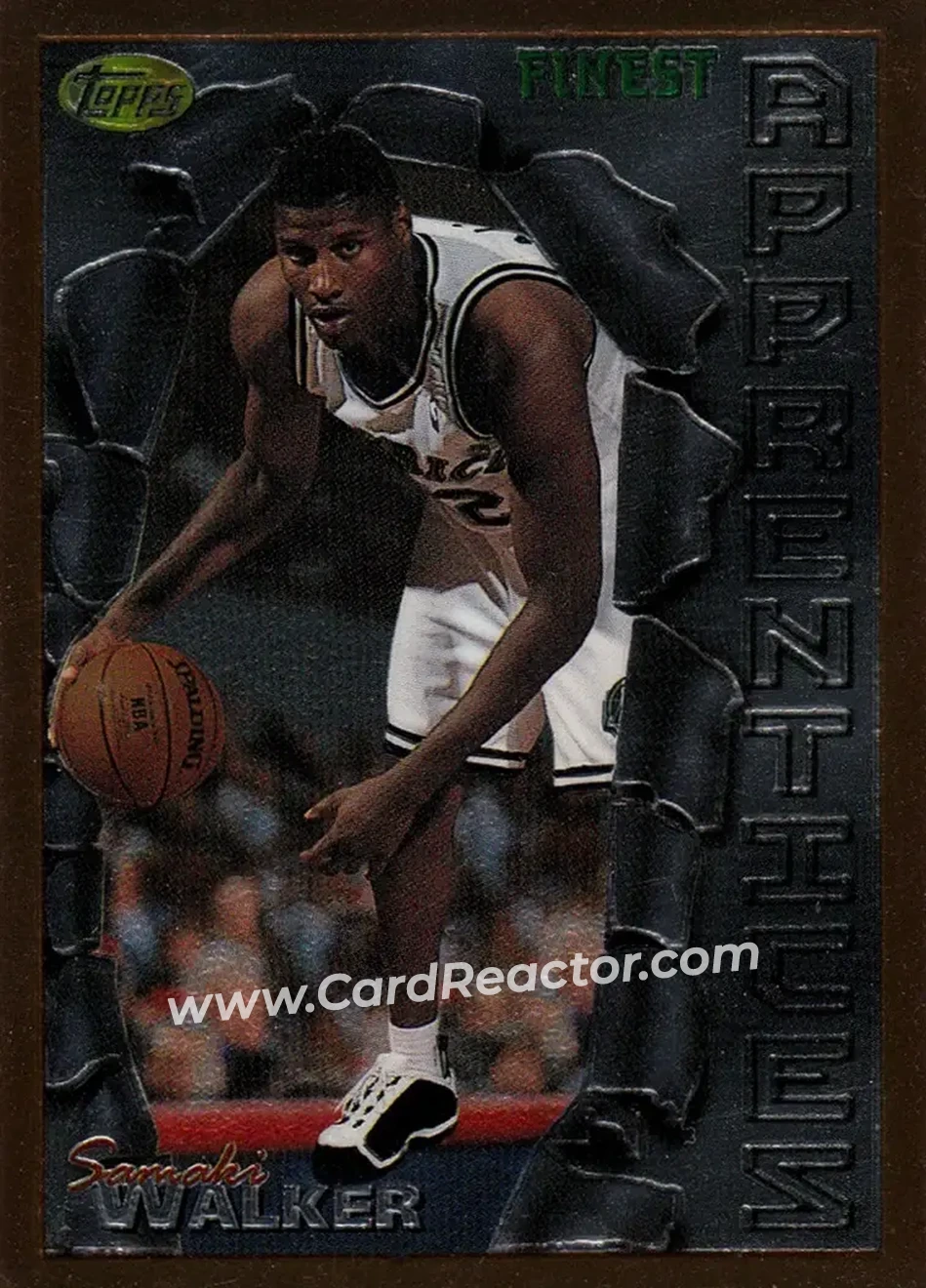 1996-97 Finest #42 - Samaki Walker - Dallas Mavericks - Front