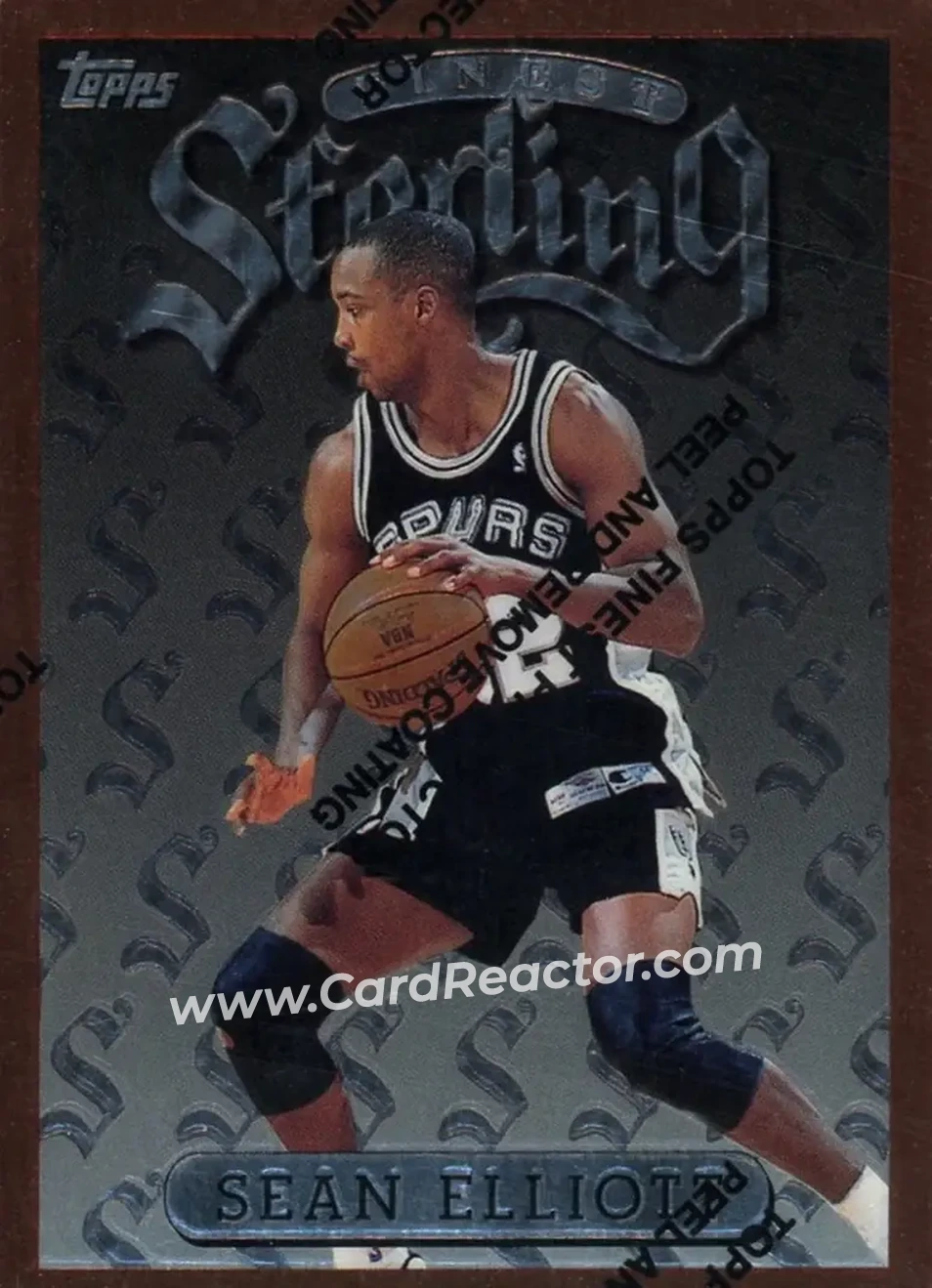 1996-97 Finest #68 - Sean Elliott - San Antonio Spurs - Front
