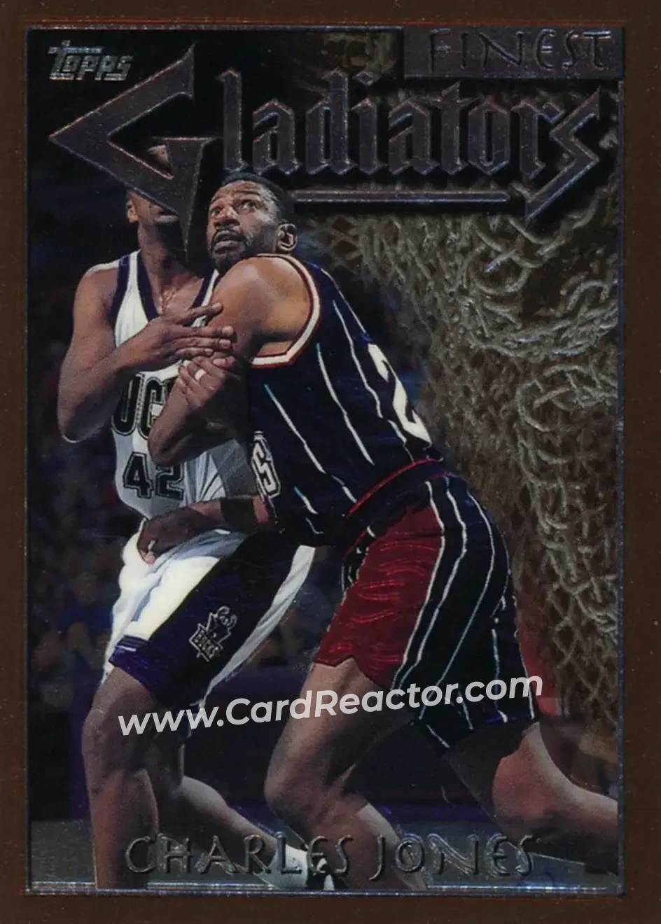 1996-97 Finest #72 - Charles Jones - Houston Rockets - Front