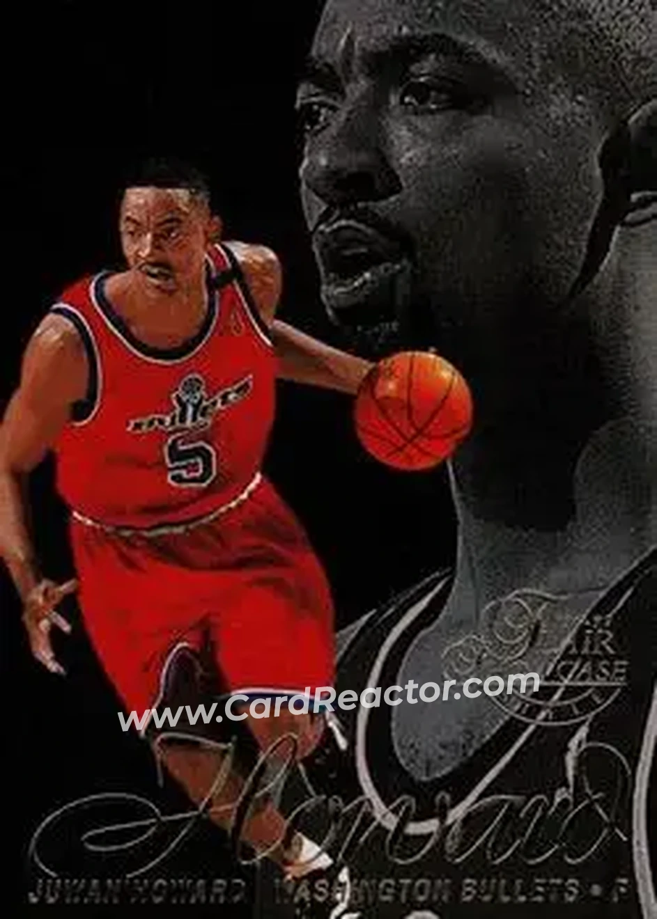 1996-97 Flair Showcase #5 - Juwan Howard - Washington Bullets - Front
