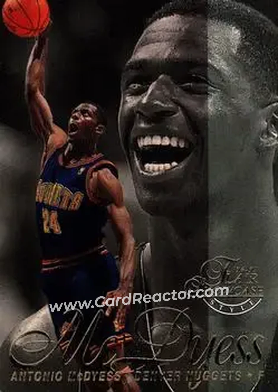 1996-97 Flair Showcase #24 - Antonio McDyess - Denver Nuggets - Front