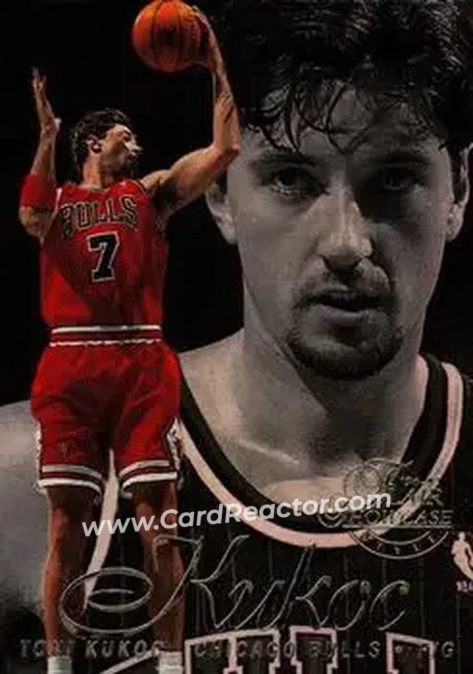 1996-97 Flair Showcase #48 - Toni Kukoc - Chicago Bulls - Front