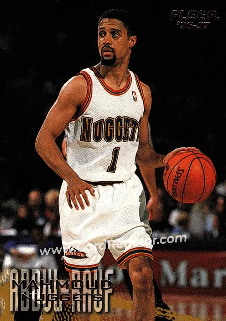 1996-97 Fleer #25 - Mahmoud Abdul-Rauf - Denver Nuggets - Front