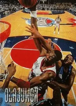 1996-97 Fleer #42 - Hakeem Olajuwon - Houston Rockets