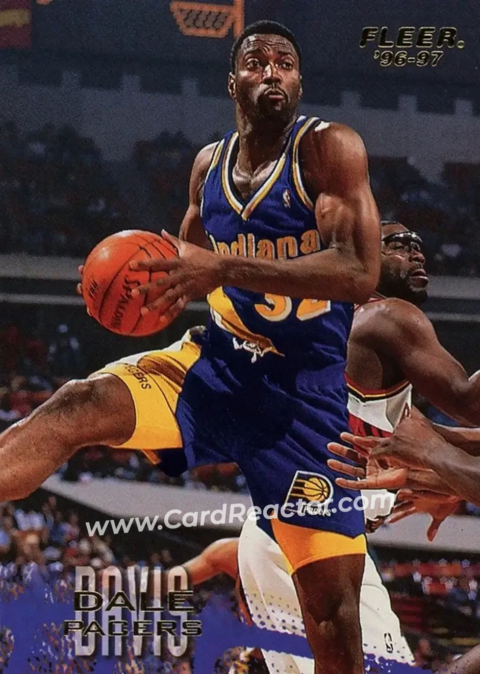 1996-97 Fleer #43 - Dale Davis - Indiana Pacers - Front