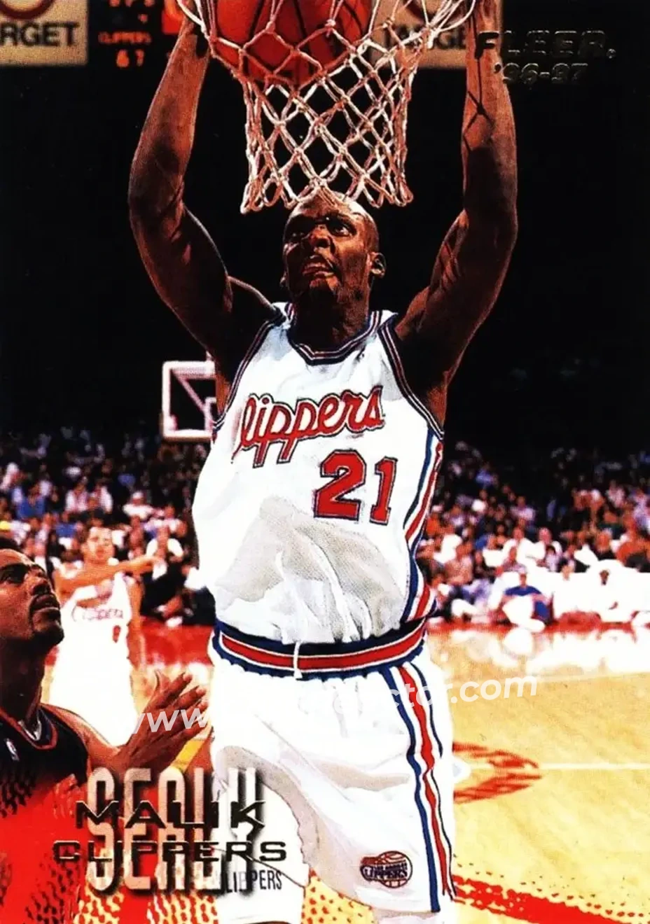 1996-97 Fleer #49 - Malik Sealy - Los Angeles Clippers - Front