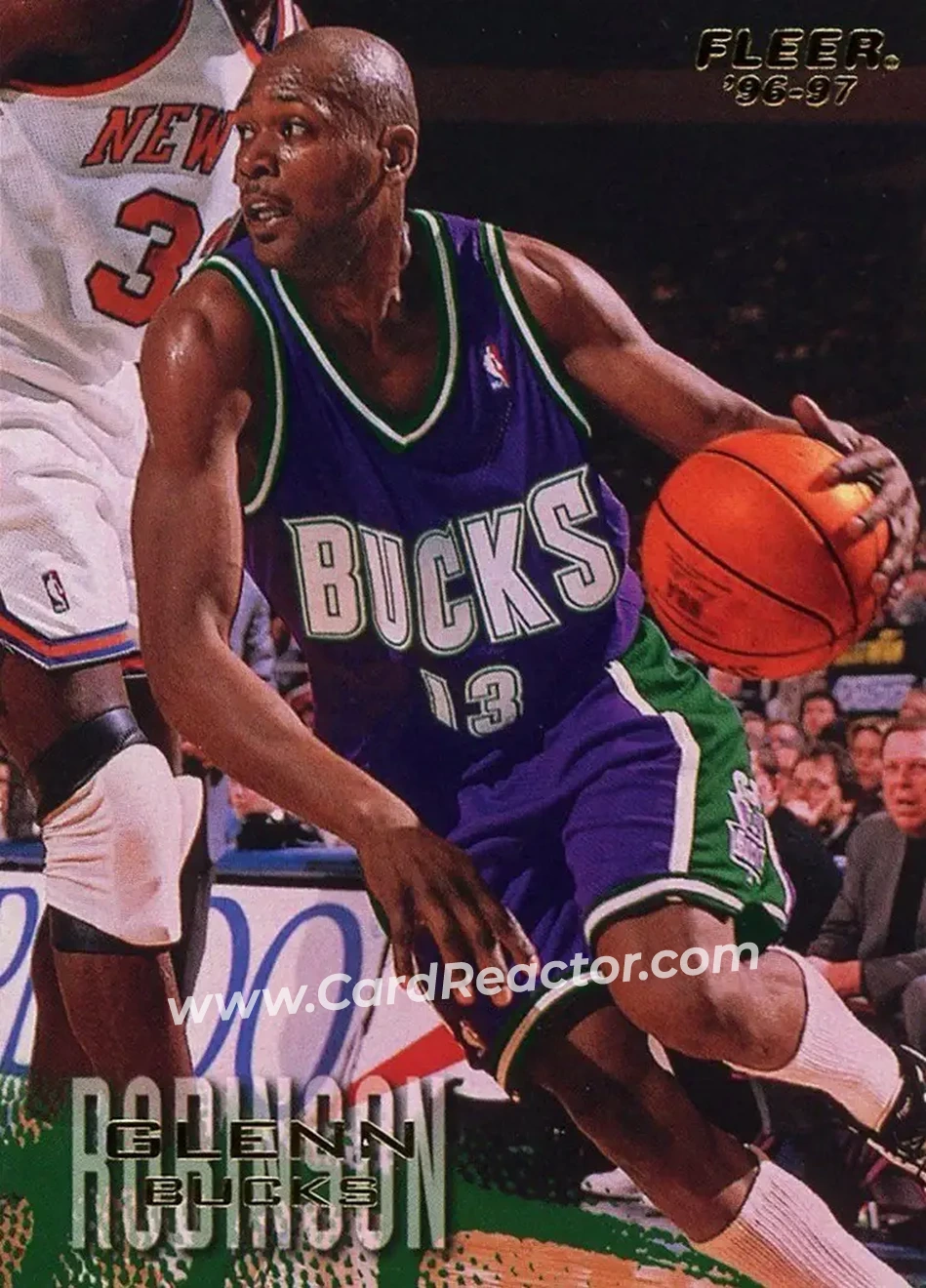 1996-97 Fleer #63 - Glenn Robinson - Milwaukee Bucks - Front